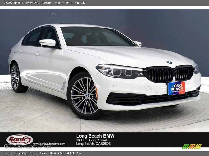 Alpine White / Black 2020 BMW 5 Series 530i Sedan