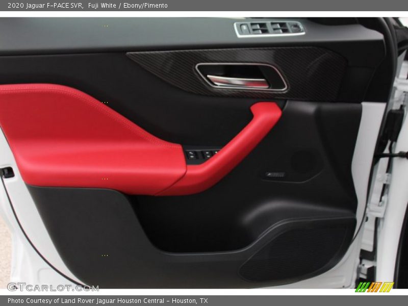 Fuji White / Ebony/Pimento 2020 Jaguar F-PACE SVR