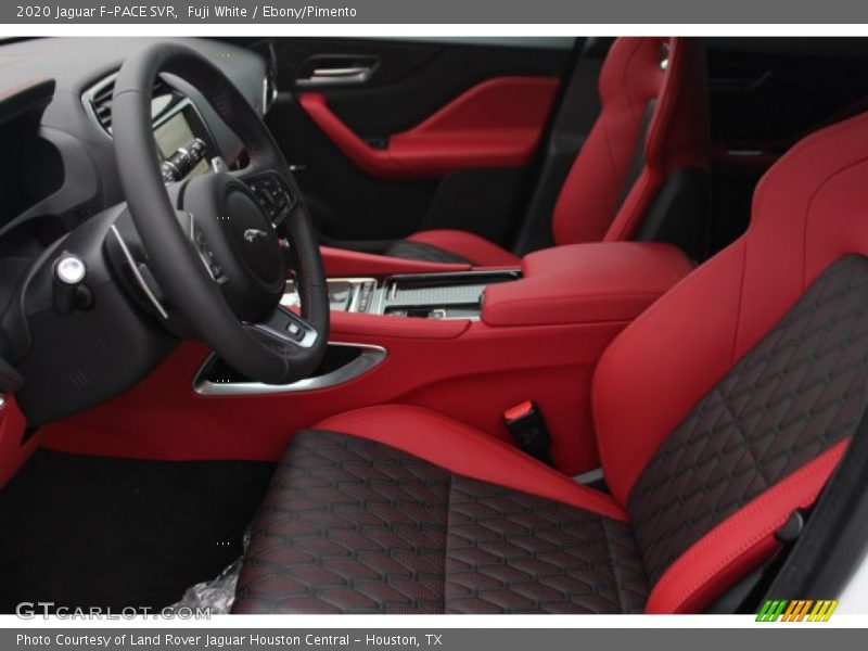 Front Seat of 2020 F-PACE SVR