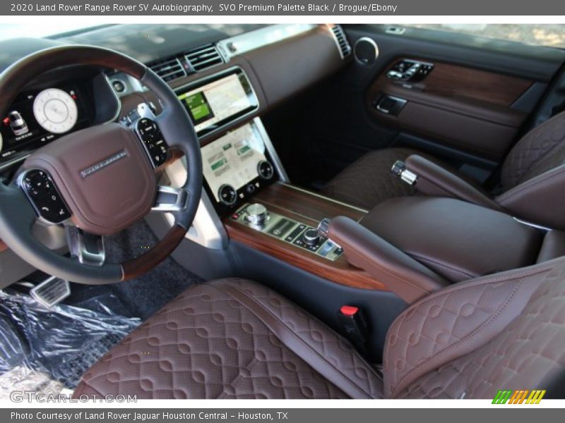 Front Seat of 2020 Range Rover SV Autobiography