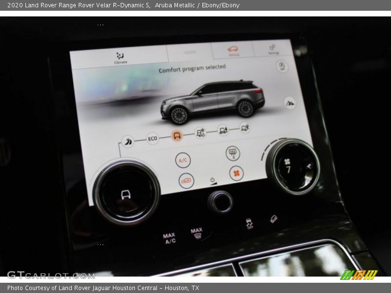 Aruba Metallic / Ebony/Ebony 2020 Land Rover Range Rover Velar R-Dynamic S