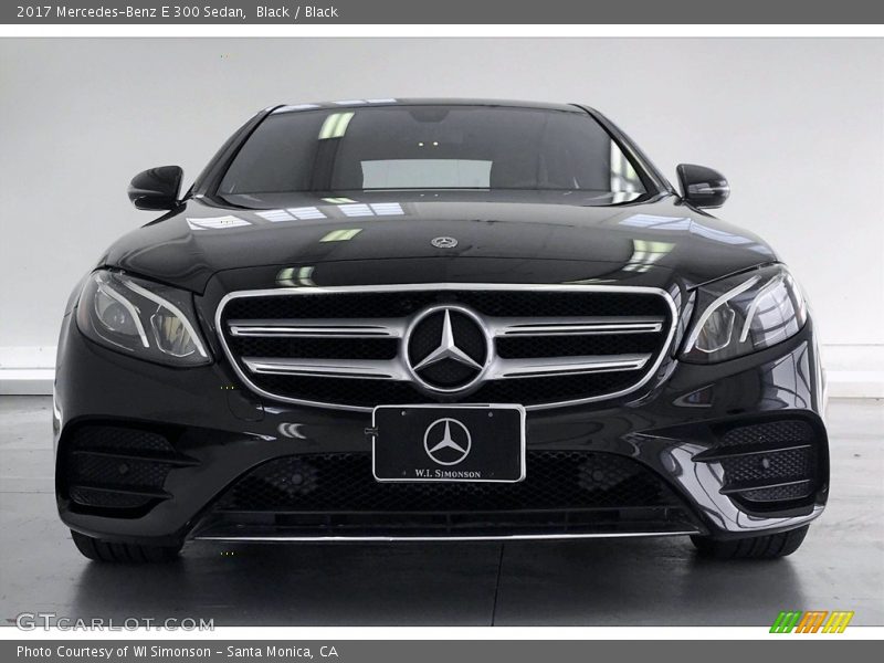 Black / Black 2017 Mercedes-Benz E 300 Sedan
