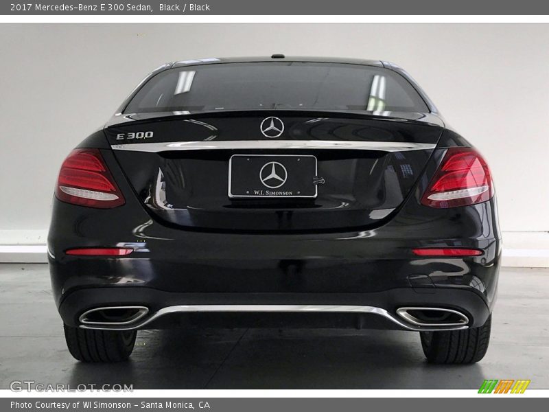 Black / Black 2017 Mercedes-Benz E 300 Sedan
