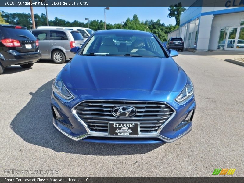 Lakeside Blue / Gray 2018 Hyundai Sonata SE