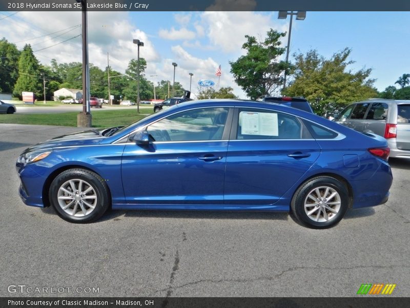 Lakeside Blue / Gray 2018 Hyundai Sonata SE