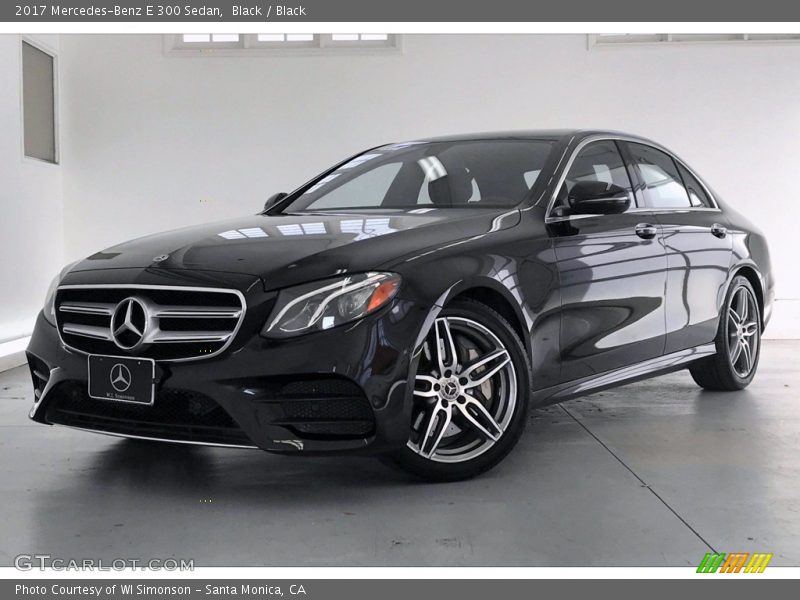 Black / Black 2017 Mercedes-Benz E 300 Sedan