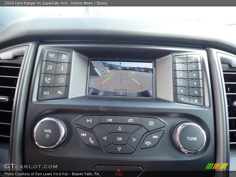 Controls of 2020 Ranger XL SuperCab 4x4