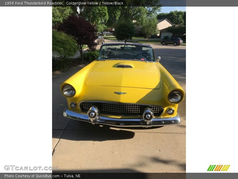 Goldenglow Yellow / Yellow/Black 1956 Ford Thunderbird Roadster