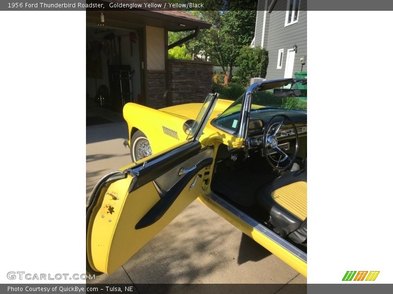 Goldenglow Yellow / Yellow/Black 1956 Ford Thunderbird Roadster