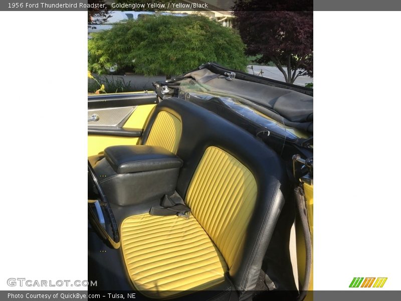 Goldenglow Yellow / Yellow/Black 1956 Ford Thunderbird Roadster