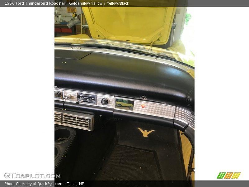 Goldenglow Yellow / Yellow/Black 1956 Ford Thunderbird Roadster