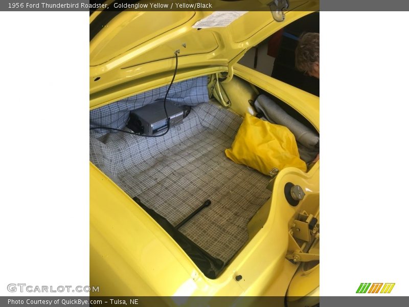 Goldenglow Yellow / Yellow/Black 1956 Ford Thunderbird Roadster