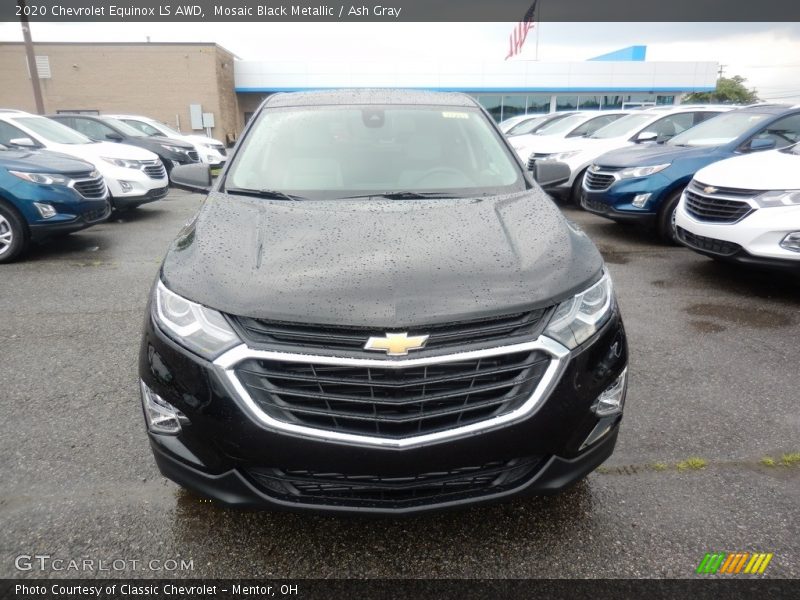 Mosaic Black Metallic / Ash Gray 2020 Chevrolet Equinox LS AWD