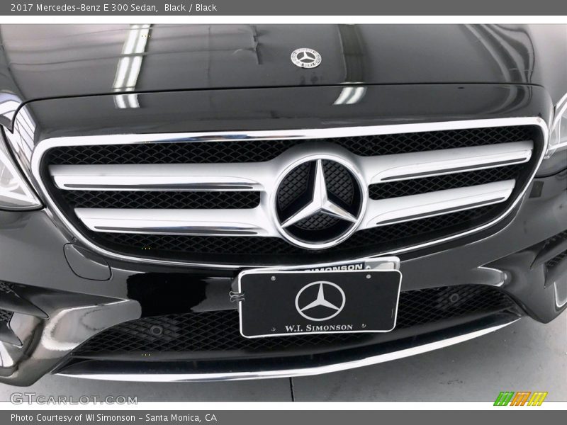 Black / Black 2017 Mercedes-Benz E 300 Sedan