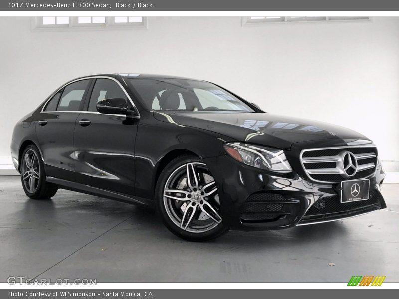 Black / Black 2017 Mercedes-Benz E 300 Sedan