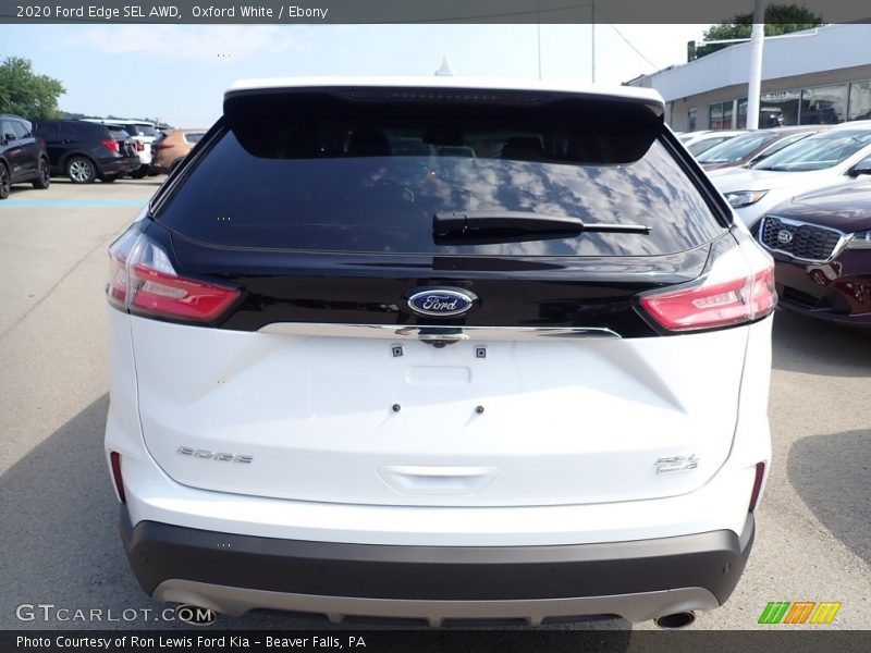 Oxford White / Ebony 2020 Ford Edge SEL AWD