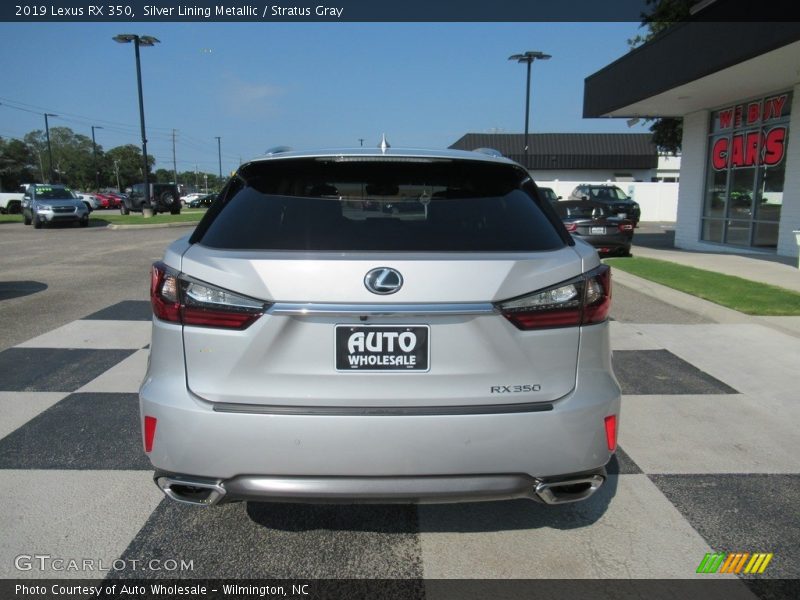 Silver Lining Metallic / Stratus Gray 2019 Lexus RX 350