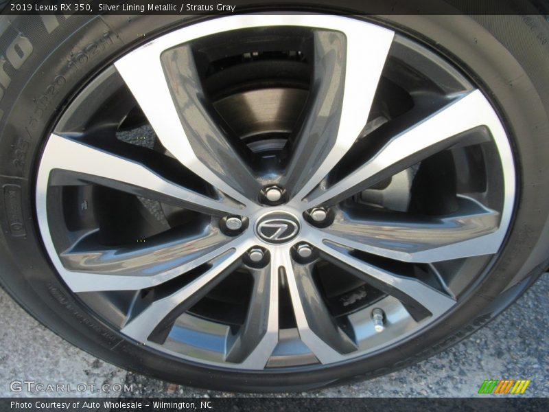 Silver Lining Metallic / Stratus Gray 2019 Lexus RX 350