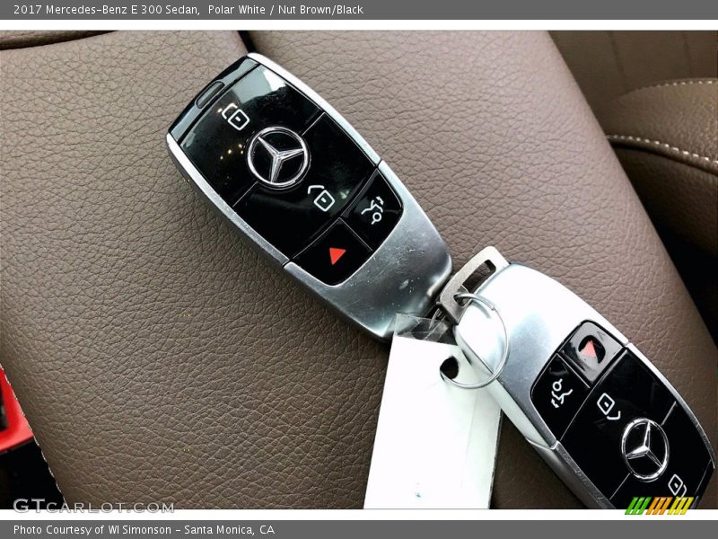 Polar White / Nut Brown/Black 2017 Mercedes-Benz E 300 Sedan