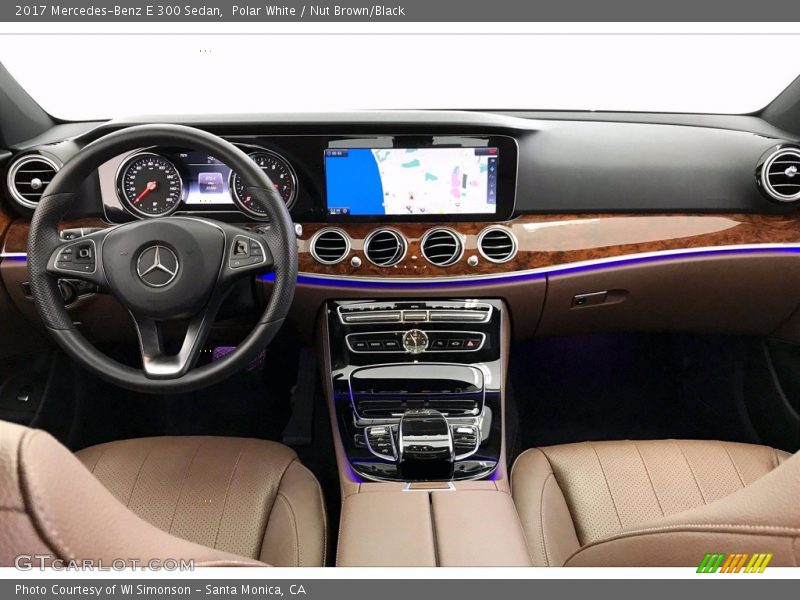 Polar White / Nut Brown/Black 2017 Mercedes-Benz E 300 Sedan