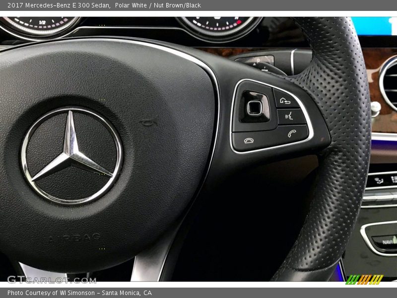 Polar White / Nut Brown/Black 2017 Mercedes-Benz E 300 Sedan