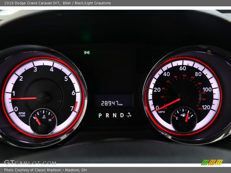 Billet / Black/Light Graystone 2019 Dodge Grand Caravan SXT