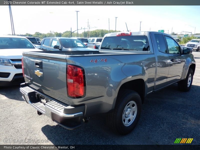 Satin Steel Metallic / Ash Gray/Jet Black 2020 Chevrolet Colorado WT Extended Cab 4x4