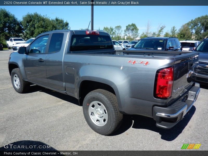Satin Steel Metallic / Ash Gray/Jet Black 2020 Chevrolet Colorado WT Extended Cab 4x4
