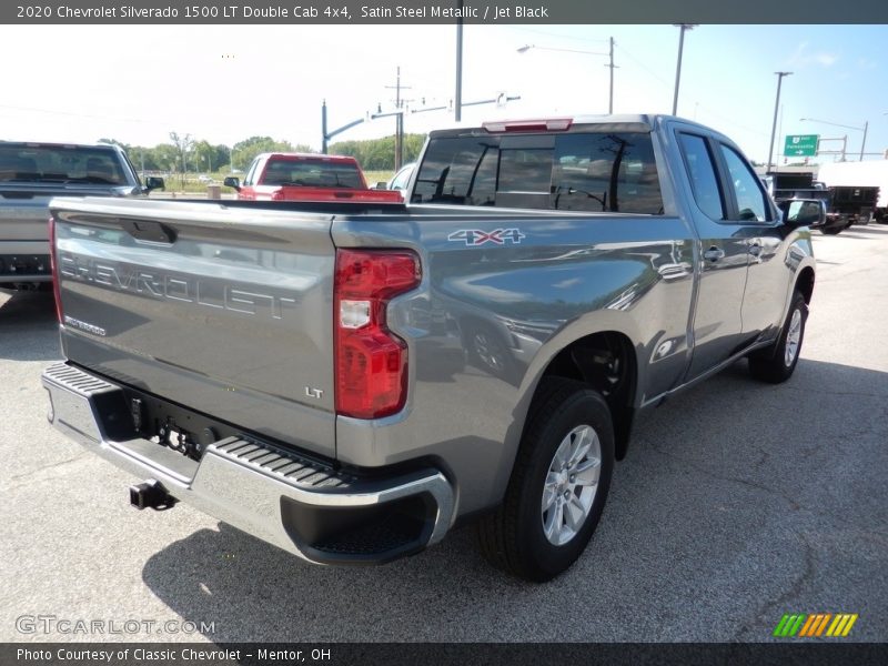 Satin Steel Metallic / Jet Black 2020 Chevrolet Silverado 1500 LT Double Cab 4x4