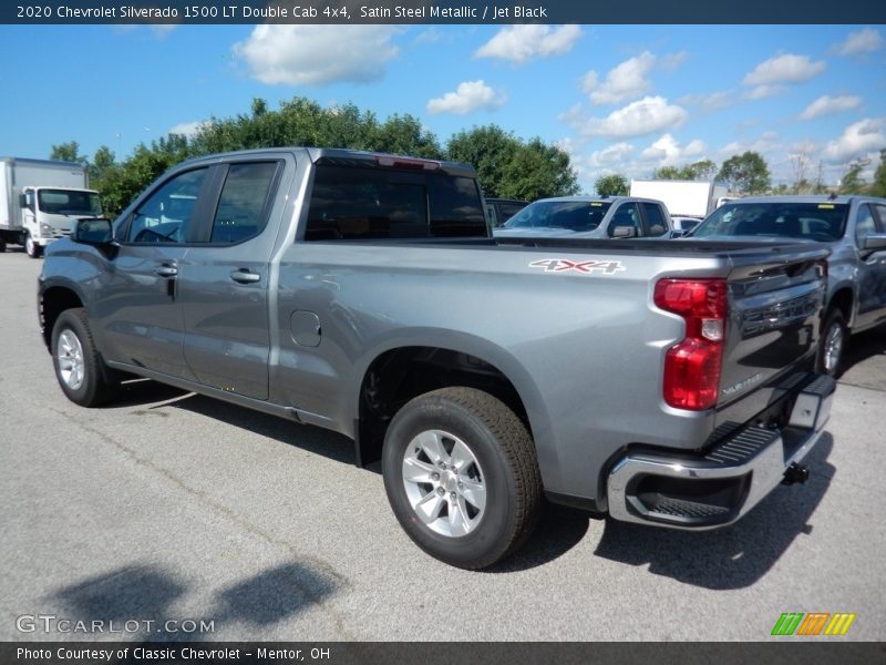Satin Steel Metallic / Jet Black 2020 Chevrolet Silverado 1500 LT Double Cab 4x4