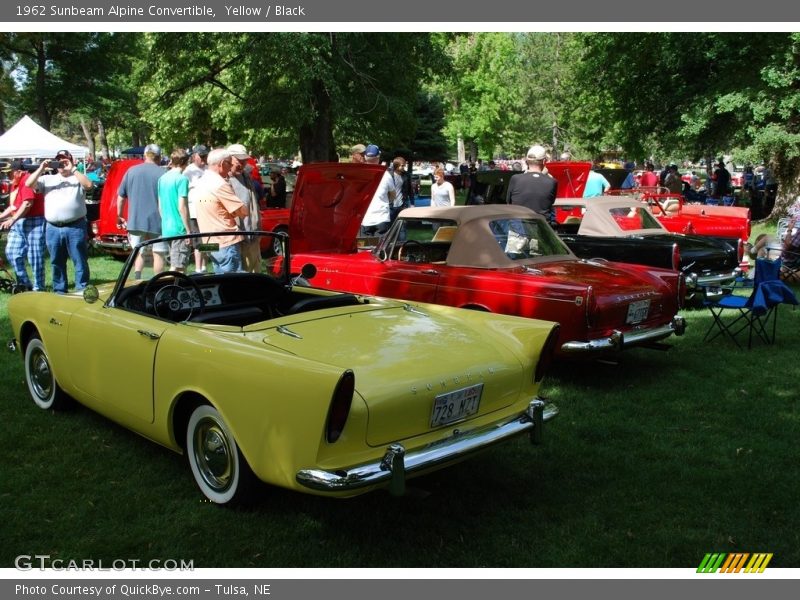 Yellow / Black 1962 Sunbeam Alpine Convertible