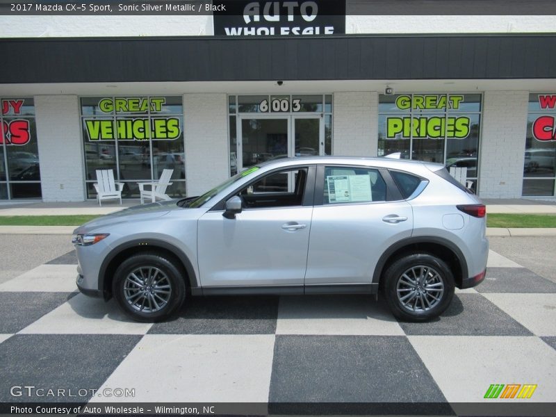 Sonic Silver Metallic / Black 2017 Mazda CX-5 Sport
