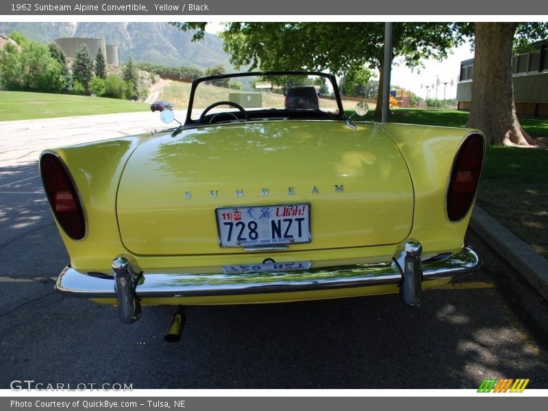 Yellow / Black 1962 Sunbeam Alpine Convertible