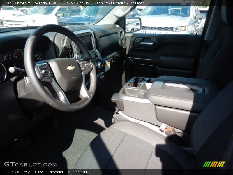 Satin Steel Metallic / Jet Black 2020 Chevrolet Silverado 1500 LT Double Cab 4x4