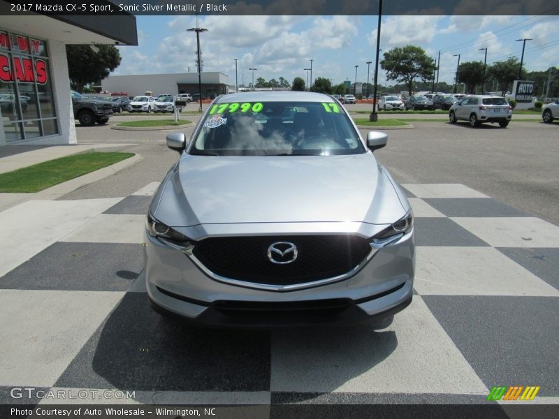 Sonic Silver Metallic / Black 2017 Mazda CX-5 Sport