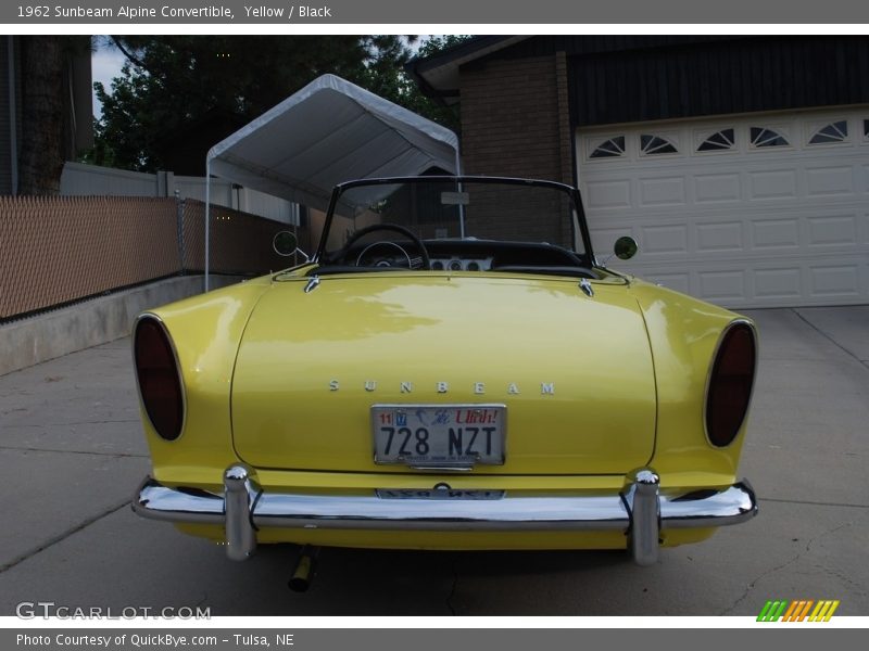 Yellow / Black 1962 Sunbeam Alpine Convertible