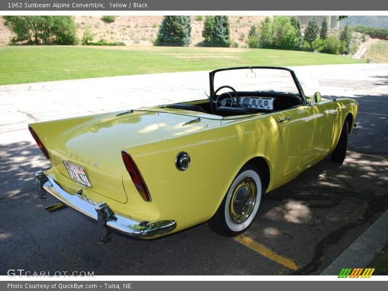 Yellow / Black 1962 Sunbeam Alpine Convertible