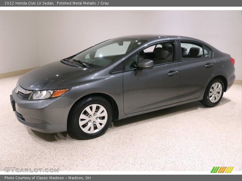 Polished Metal Metallic / Gray 2012 Honda Civic LX Sedan