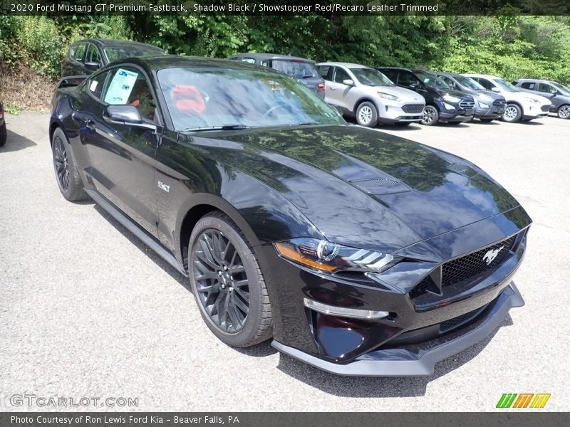 Front 3/4 View of 2020 Mustang GT Premium Fastback