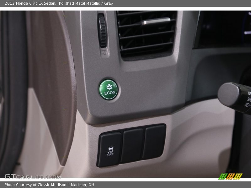 Polished Metal Metallic / Gray 2012 Honda Civic LX Sedan