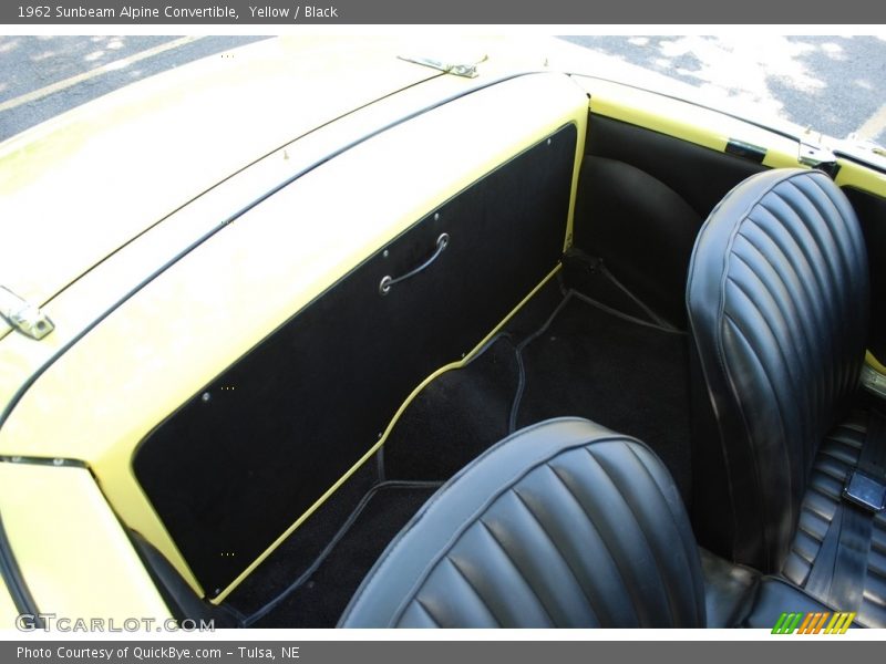 Rear Seat of 1962 Alpine Convertible