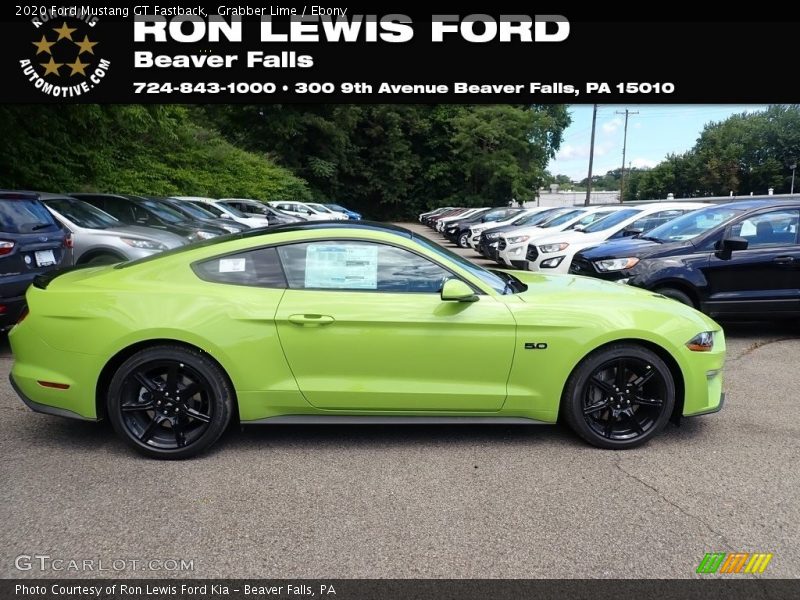 Grabber Lime / Ebony 2020 Ford Mustang GT Fastback