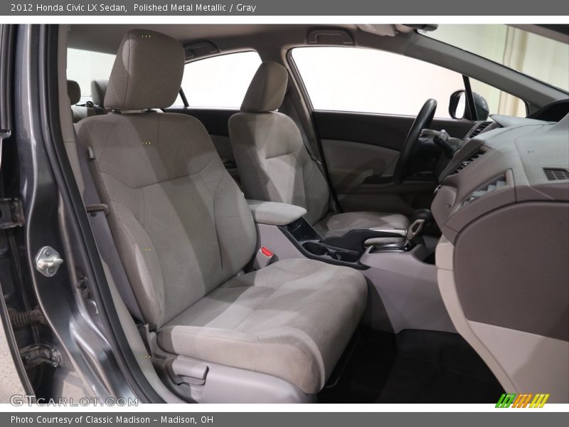 Polished Metal Metallic / Gray 2012 Honda Civic LX Sedan
