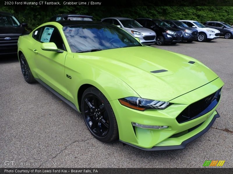 Grabber Lime / Ebony 2020 Ford Mustang GT Fastback