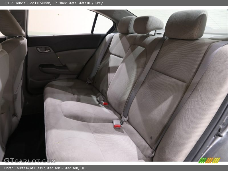 Polished Metal Metallic / Gray 2012 Honda Civic LX Sedan