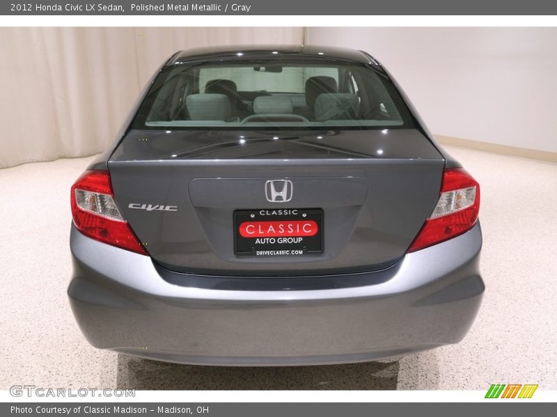 Polished Metal Metallic / Gray 2012 Honda Civic LX Sedan