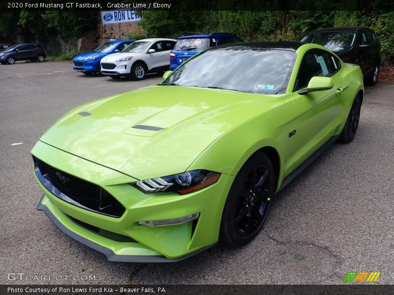 Grabber Lime / Ebony 2020 Ford Mustang GT Fastback