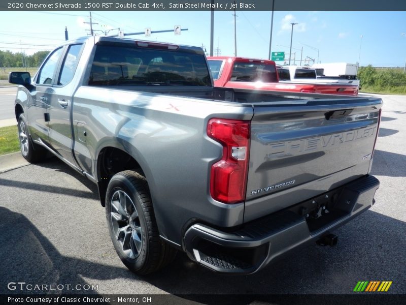 Satin Steel Metallic / Jet Black 2020 Chevrolet Silverado 1500 RST Double Cab 4x4