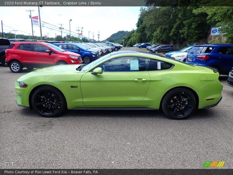 Grabber Lime / Ebony 2020 Ford Mustang GT Fastback