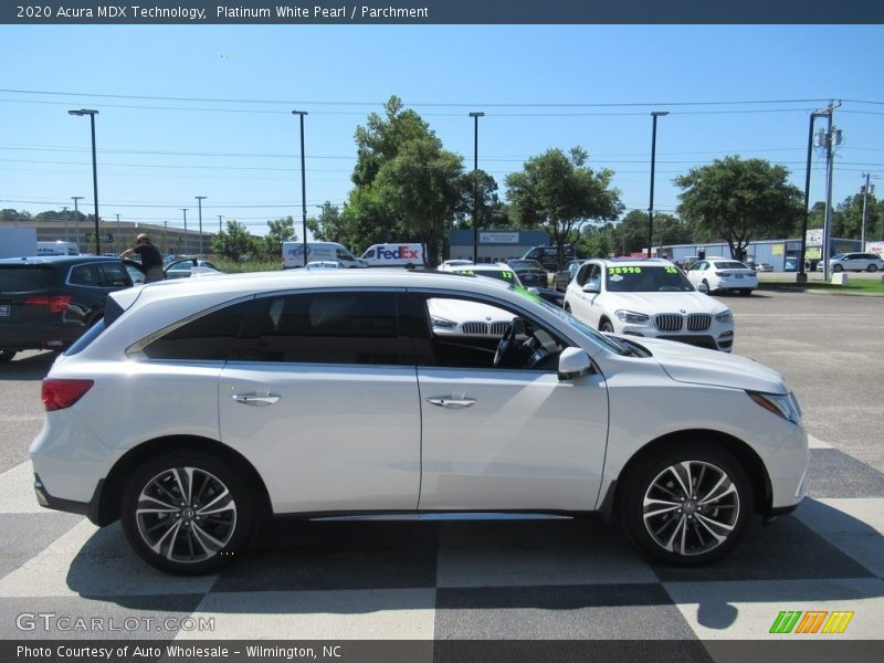 Platinum White Pearl / Parchment 2020 Acura MDX Technology